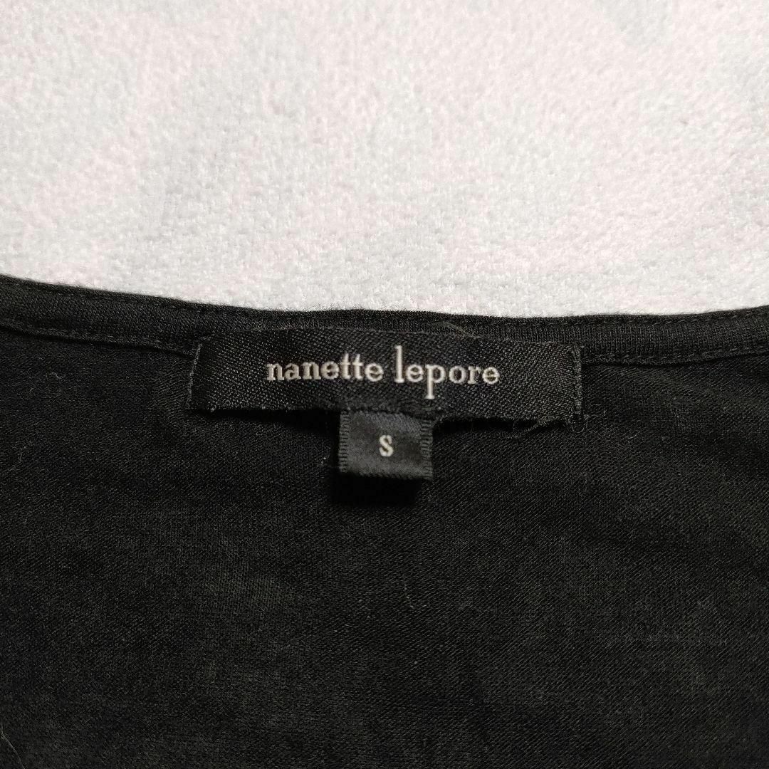 Nanette Lepore(ナネットレポー)のnanette lepore ナネットレポー (S)　エリ下に飾り トップス レディースのトップス(Tシャツ(長袖/七分))の商品写真