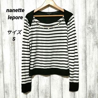 ナネットレポー(Nanette Lepore)のnanette lepore ナネットレポー (S)　エリ下に飾り トップス(Tシャツ(長袖/七分))