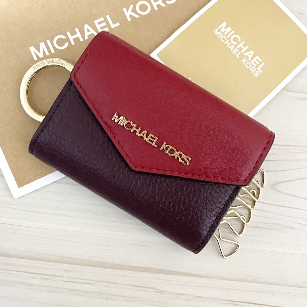 Michael Kors(マイケルコース)の新品 MICHAEL KORS マイケルコース コインケース付き キーケース レディースのファッション小物(キーケース)の商品写真