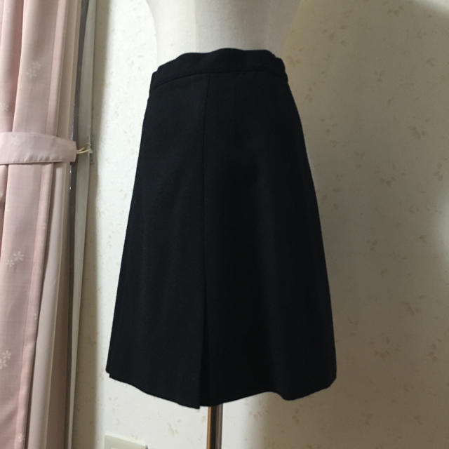 ブラック スカート レディースのスカート(ひざ丈スカート)の商品写真
