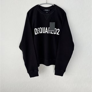 ディースクエアード(DSQUARED2)の【新品】DSQUARED2 ディースクエアード  ブラック トレーナー(スウェット)