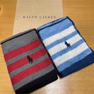 ラルフローレン(Ralph Lauren)の新品未使用　ラルフローレン　ウォッシュタオル　2枚(タオル/バス用品)