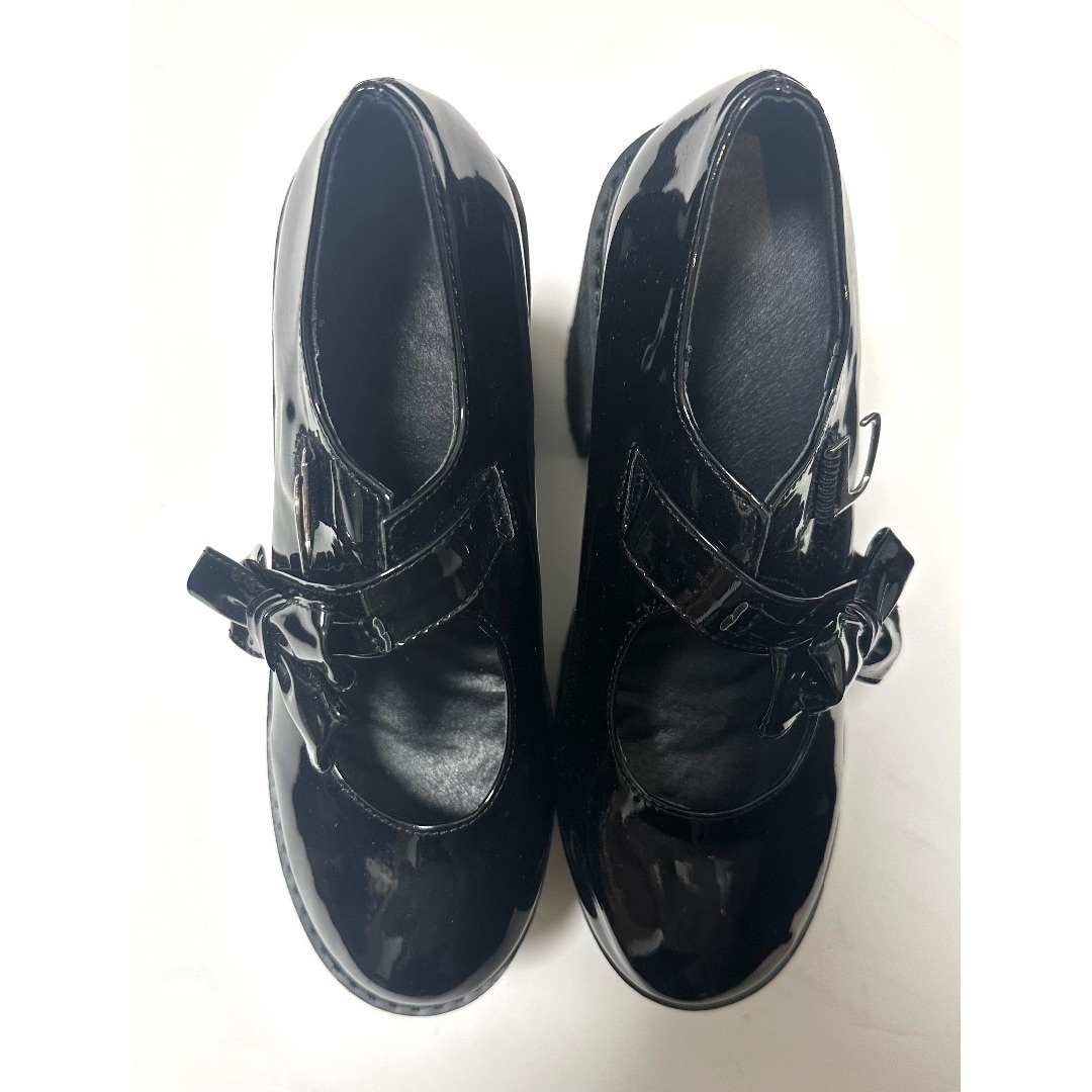 送料無料 通販 ファッション Ma*rs - MARS マーズ 地雷系 エナメル 厚底 BIGリボンパンプス Shoes