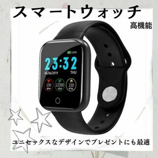 i5スマートウォッチ　おすすめ　スポーツ　大好評　黒　Bluetooth(腕時計(デジタル))