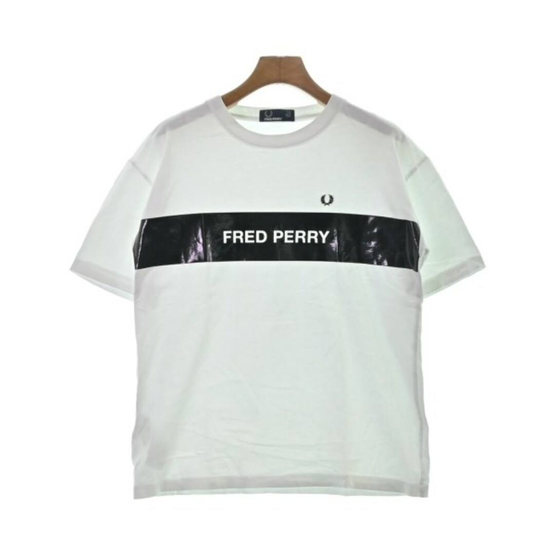 FRED PERRY(フレッドペリー)のFRED PERRY フレッドペリー Tシャツ・カットソー 38(M位) 白 【古着】【中古】 レディースのトップス(カットソー(半袖/袖なし))の商品写真