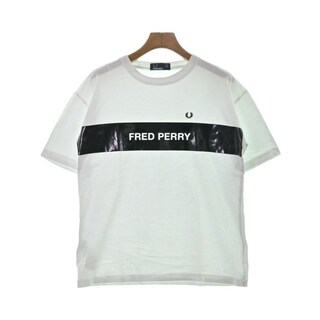 フレッドペリー(FRED PERRY)のFRED PERRY フレッドペリー Tシャツ・カットソー 38(M位) 白 【古着】【中古】(カットソー(半袖/袖なし))