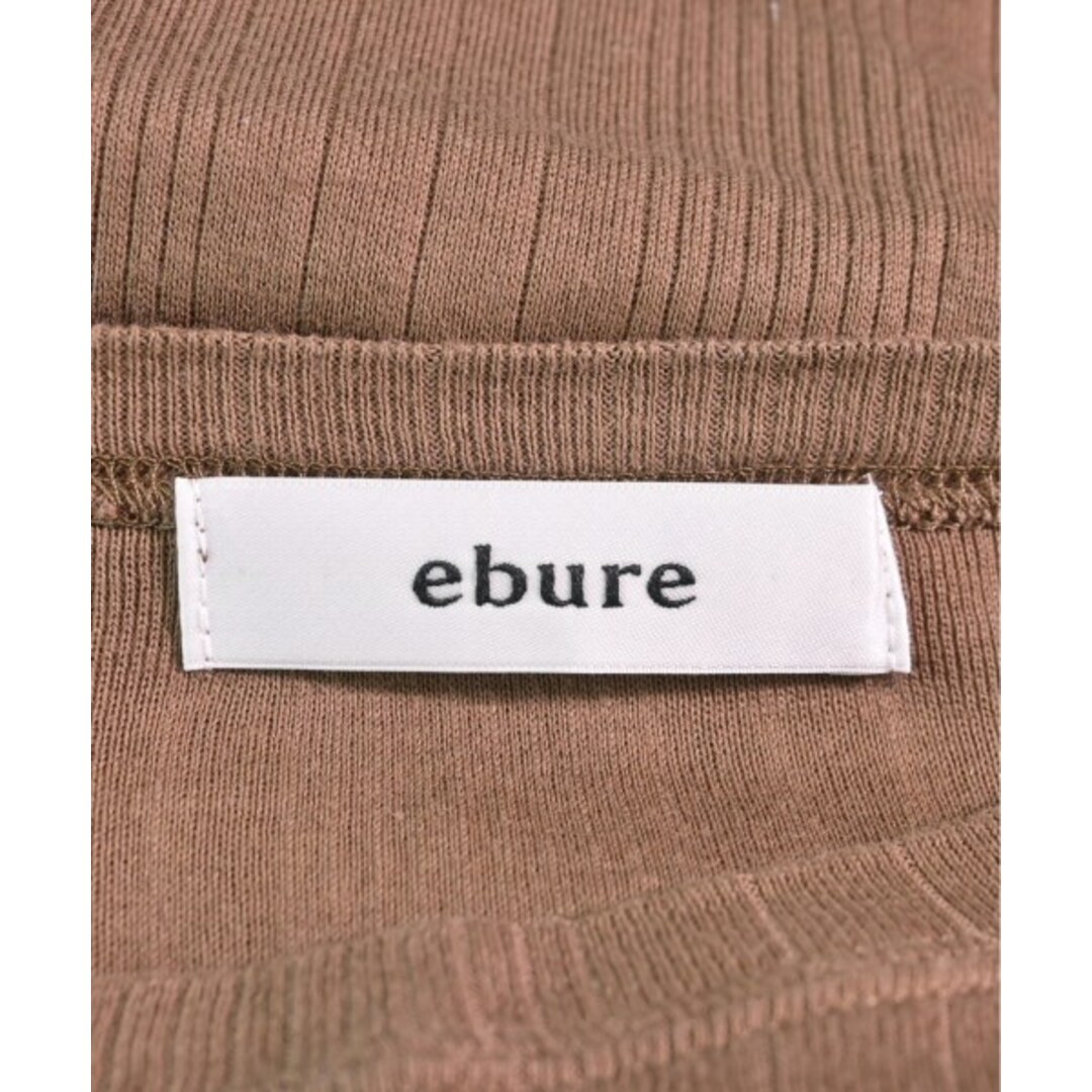 ebure(エブール)のebure エブール Tシャツ・カットソー 38(M位) 茶 【古着】【中古】 レディースのトップス(カットソー(半袖/袖なし))の商品写真