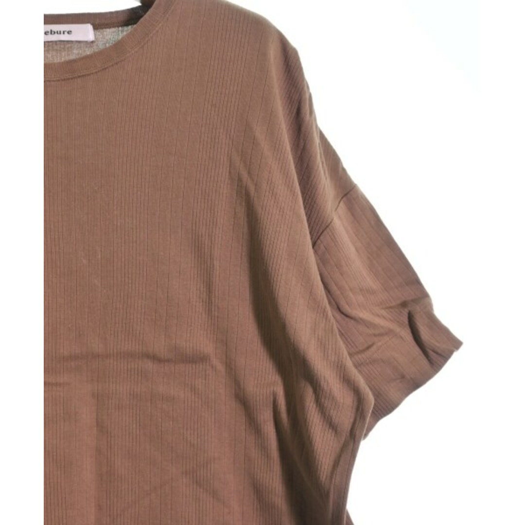 ebure(エブール)のebure エブール Tシャツ・カットソー 38(M位) 茶 【古着】【中古】 レディースのトップス(カットソー(半袖/袖なし))の商品写真