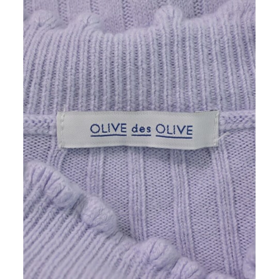 OLIVEdesOLIVE(オリーブデオリーブ)のOLIVE des OLIVE オリーブデオリーブ ニット・セーター F 紫 【古着】【中古】 レディースのトップス(ニット/セーター)の商品写真