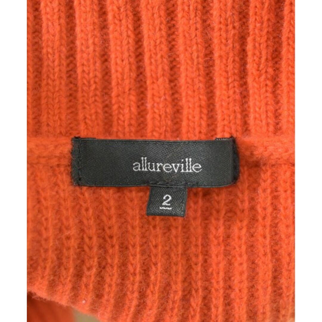 allureville(アルアバイル)のallureville アルアバイル ニット・セーター 2(M位) オレンジ 【古着】【中古】 レディースのトップス(ニット/セーター)の商品写真