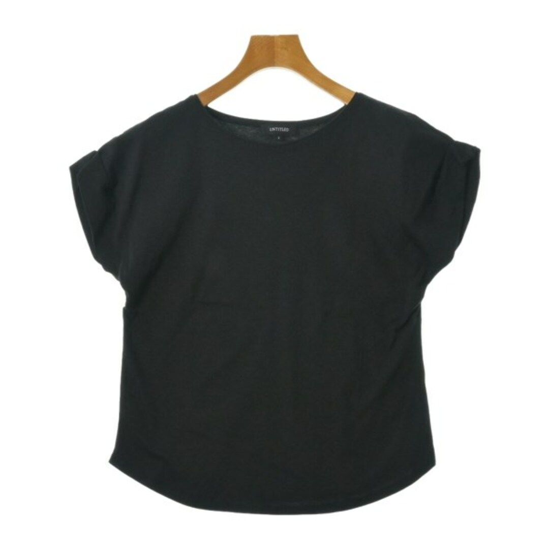 UNTITLED(アンタイトル)のUNTITLED アンタイトル Tシャツ・カットソー 2(M位) 黒 【古着】【中古】 レディースのトップス(カットソー(半袖/袖なし))の商品写真