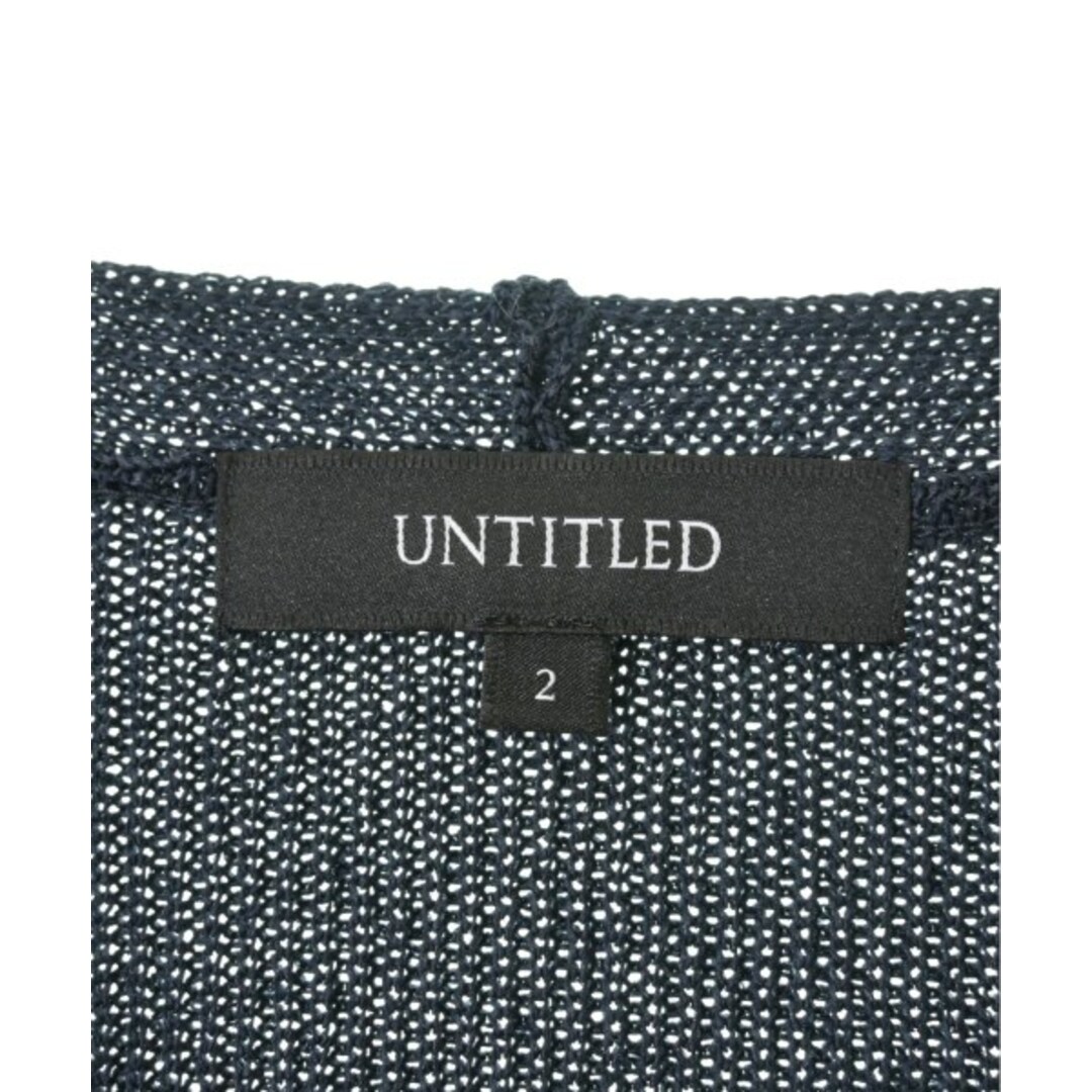 UNTITLED(アンタイトル)のUNTITLED アンタイトル ニット・セーター 2(M位) 紺 【古着】【中古】 レディースのトップス(ニット/セーター)の商品写真