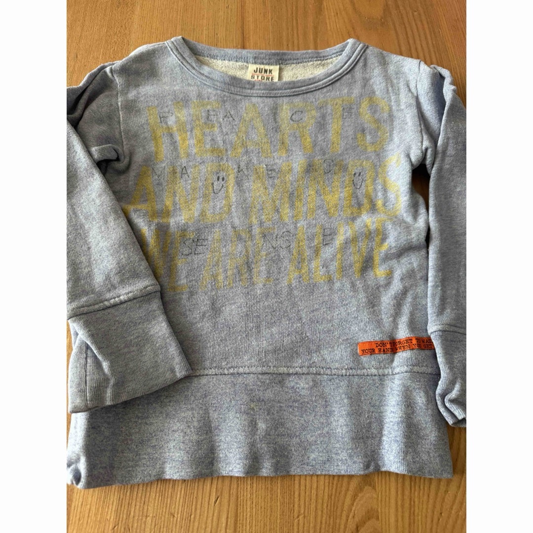 JUNK STORE(ジャンクストアー)のJUNKSTORE トレーナー 100 キッズ/ベビー/マタニティのキッズ服男の子用(90cm~)(Tシャツ/カットソー)の商品写真