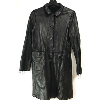vintage JIL SANDER leather casumere jkt(ライダースジャケット)