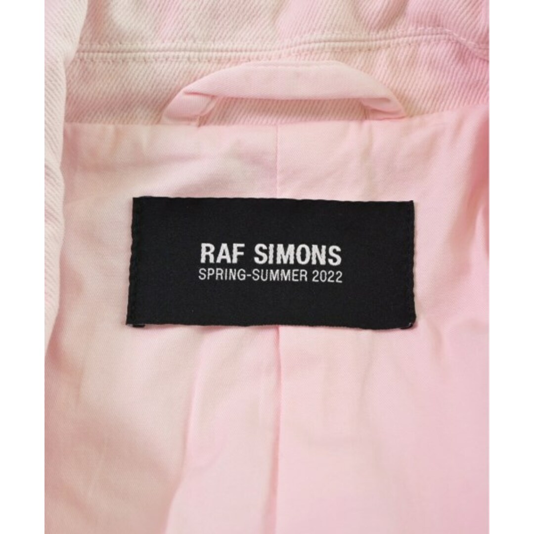 RAF SIMONS(ラフシモンズ)のRAF SIMONS ラフシモンズ テーラードジャケット S ピンク 【古着】【中古】 メンズのジャケット/アウター(テーラードジャケット)の商品写真