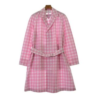 PRADA - PRADA プラダ コート(その他) 46(M位) ピンクx白 PRADA - PRADA プラダ コート(その他) 46(M位) ピンクx白