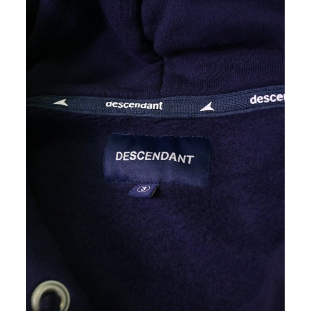DESCENDANT(ディセンダント)のDESCENDANT ディセンダント パーカー 3(L位) 紺 【古着】【中古】 メンズのトップス(パーカー)の商品写真