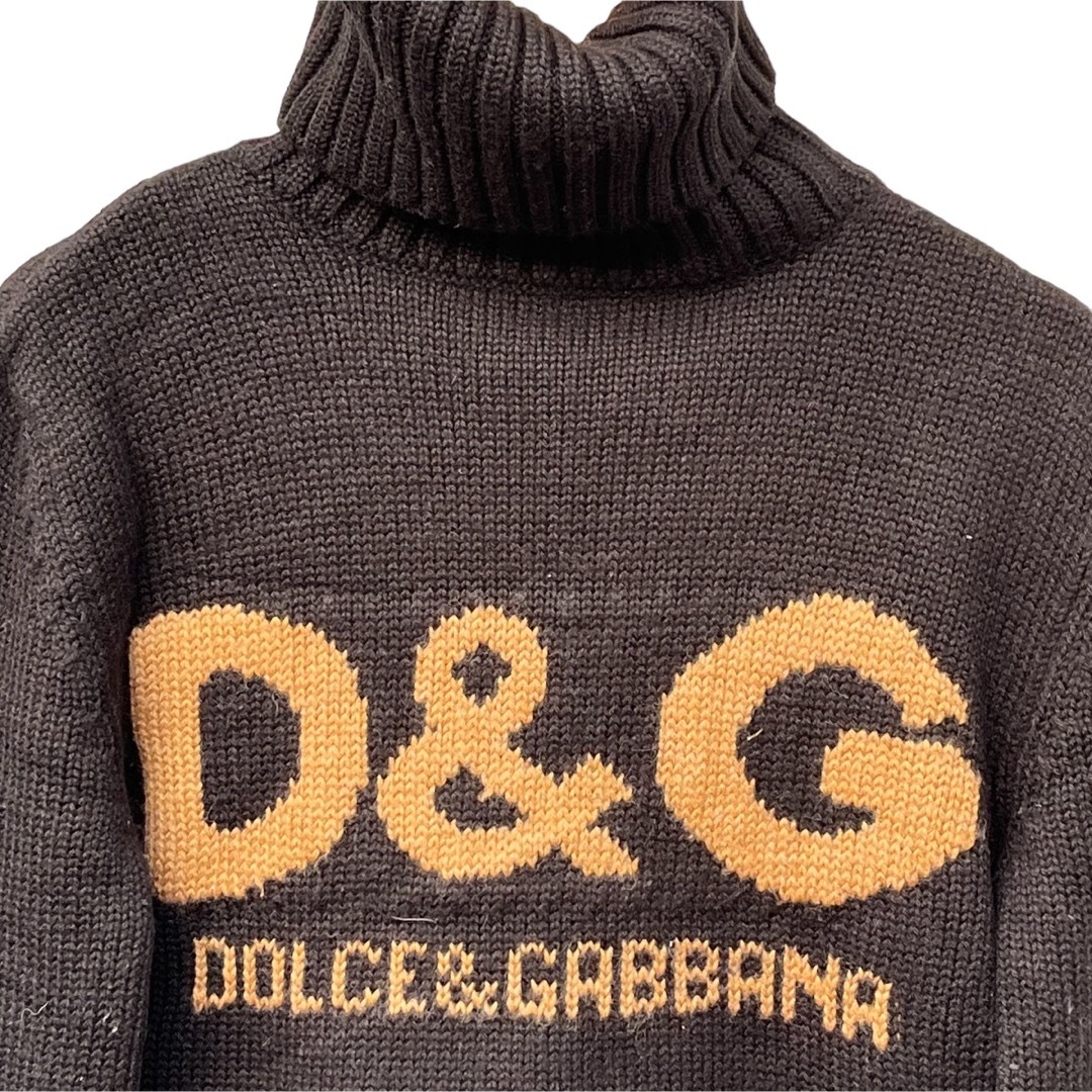 D&G DOLCE & GABBANA ロゴ　タートルネックセーター