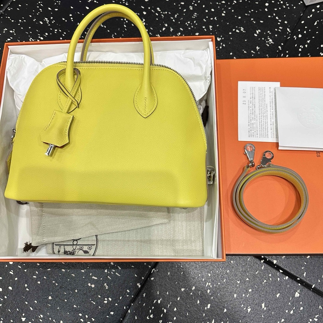 Hermes(エルメス)の【新品】エルメス ボリード 25 B刻印 ライム レディースのバッグ(ショルダーバッグ)の商品写真