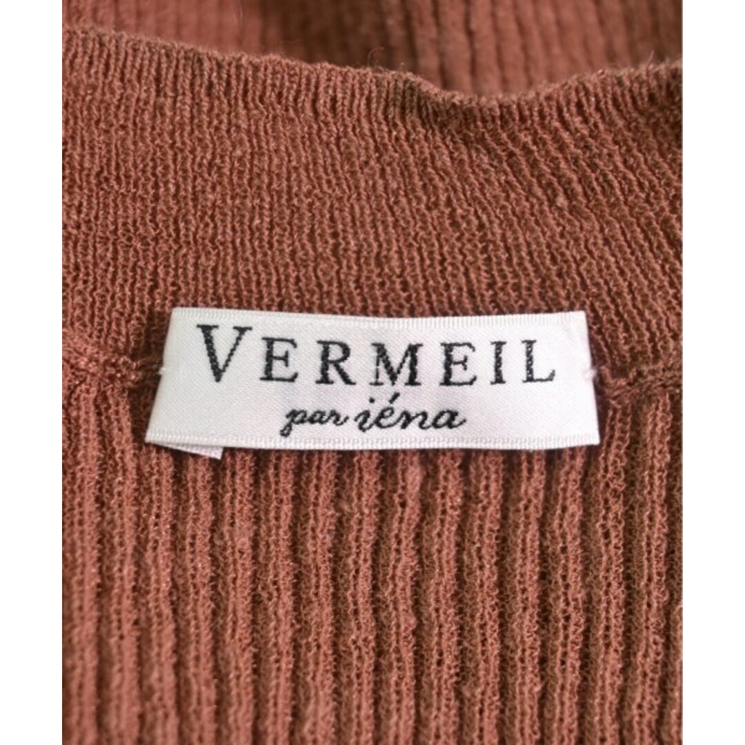 VERMEIL par iena(ヴェルメイユパーイエナ)のVERMEIL par iena ニット・セーター -(S位) 茶 【古着】【中古】 レディースのトップス(ニット/セーター)の商品写真