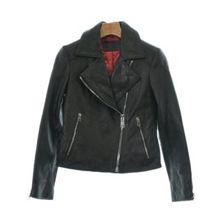 オールセインツ(All Saints)のALLSAINTS オールセインツ ライダース 32(XS位) 黒 【古着】【中古】(ライダースジャケット)