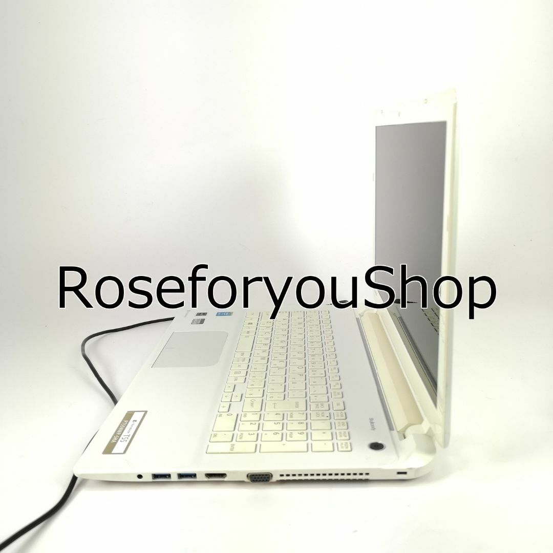 Roseforyou【美品】 ホワイト♪ windows11 オフィス ノートパソコン O11164