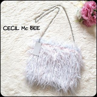 セシルマクビー(CECIL McBEE)のセシルマクビー●新品未使用タグ付き♪夢カワファーチェーン2wayショルダーバッグ(ショルダーバッグ)