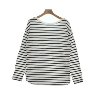 ラトータリテ(La TOTALITE)のLa TOTALITE Tシャツ・カットソー -(M位) 白x黒(ボーダー) 【古着】【中古】(カットソー(半袖/袖なし))