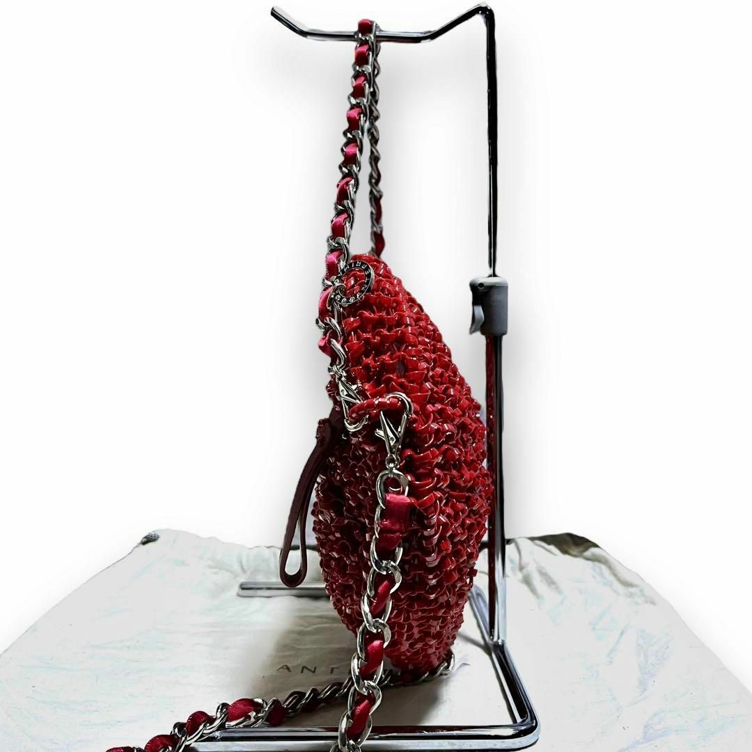 ANTEPRIMA(アンテプリマ)の【未使用】アンテプリマ ハート ハンドバッグ 2way チャーム 赤 付属品 レディースのバッグ(ハンドバッグ)の商品写真
