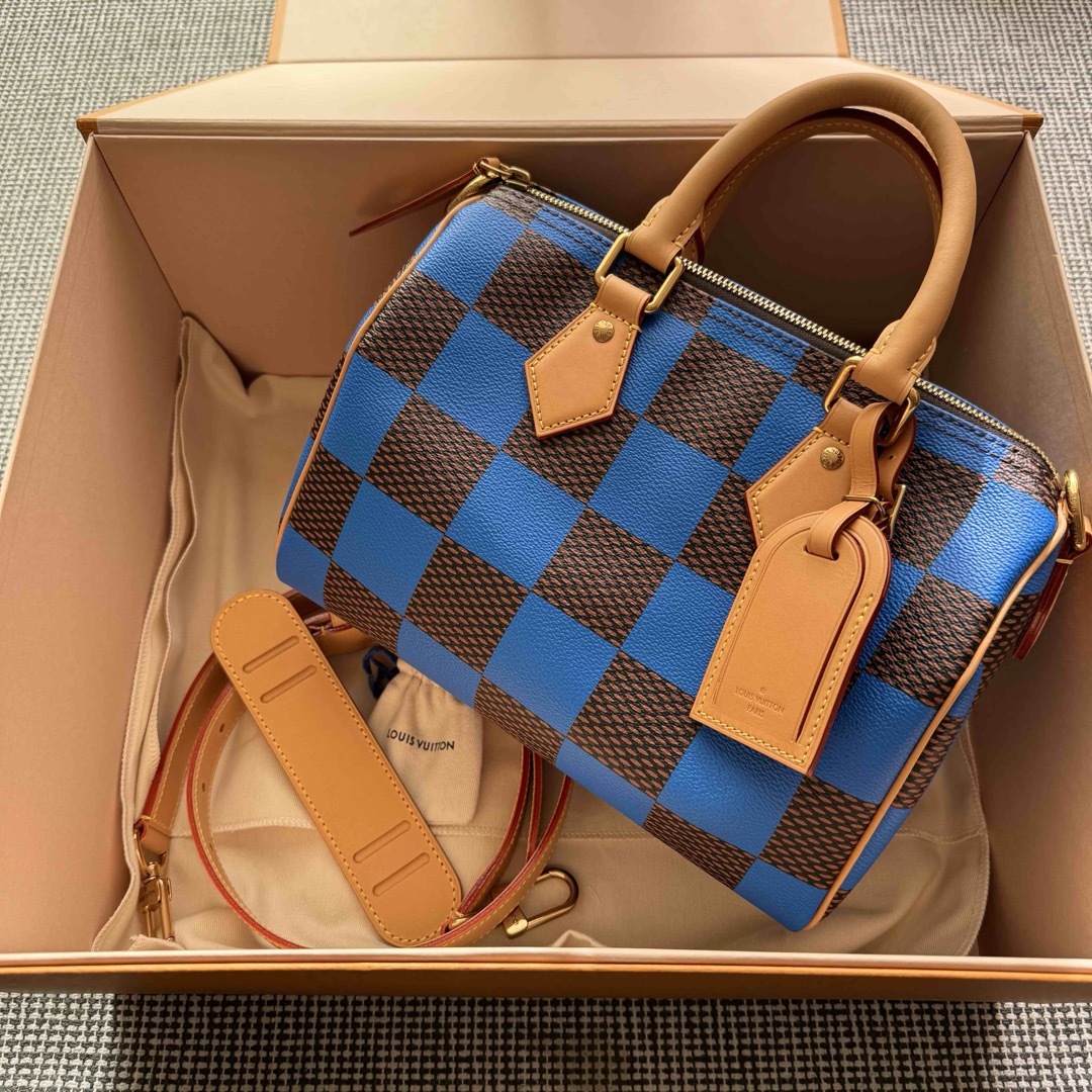 LOUIS VUITTON(ルイヴィトン)の専用　ルイヴィトン スピーディ・バドリエール25 ダミエ ブルー 21ss メンズのバッグ(ショルダーバッグ)の商品写真