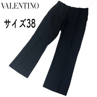 ヴァレンティノ(VALENTINO)の【美品】ヴァレンティノ　現行タグ　ブラック　ストレッチ　ブラック　フレアパンツ(カジュアルパンツ)