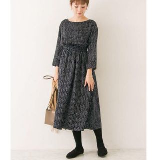 アーバンリサーチ(URBAN RESEARCH)の新品⭐︎アーバンリサーチ ドットウエストシャーリングワンピース ロングワンピース(ロングワンピース/マキシワンピース)