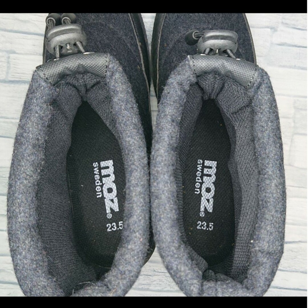 moz(モズ)の【美品】moz フェルト調 防水防滑 レディース ブーツ 23.5cm 靴 モズ レディースの靴/シューズ(ブーツ)の商品写真