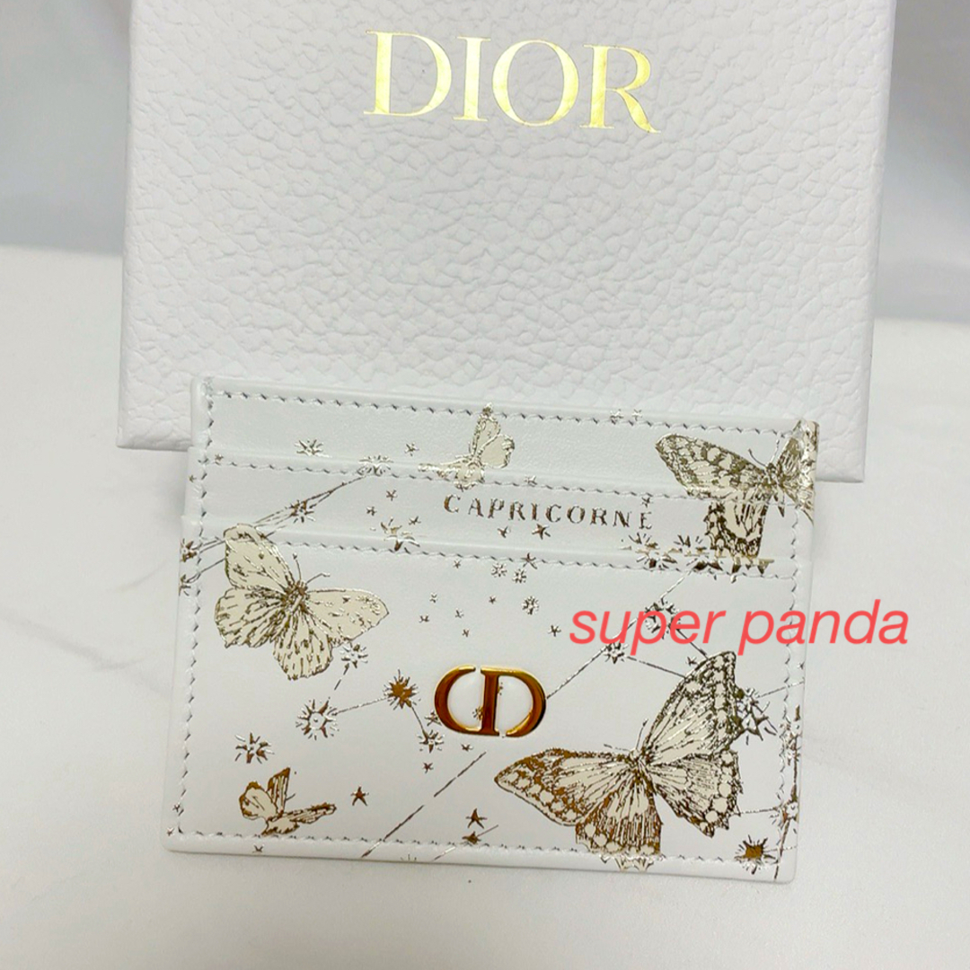 DIOR CARO カードケース Butterfly バタフライ 新品箱保存袋ショッパー