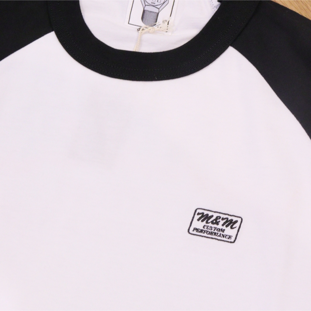M&M(エムアンドエム)のエムアンドエム　ラグランロンT/M&M BLACK L キムタク メンズのトップス(Tシャツ/カットソー(半袖/袖なし))の商品写真