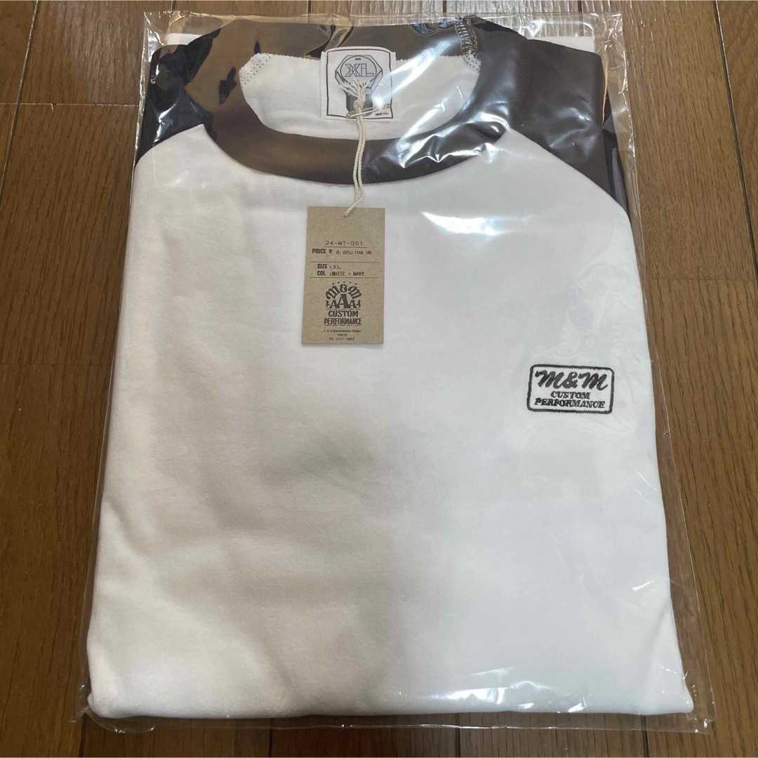 M&M(エムアンドエム)のエムアンドエム　ラグランロンT/M&M NAVY XL キムタク メンズのトップス(Tシャツ/カットソー(七分/長袖))の商品写真