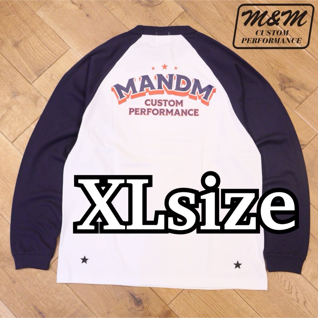 メンズエムアンドエム　ラグランロンT/M&M NAVY XL キムタク