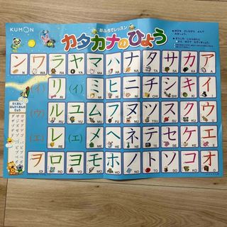 クモン(KUMON)の1/21最終値下げ！カタカナのひょう　おふろでレッスン(お風呂のおもちゃ)