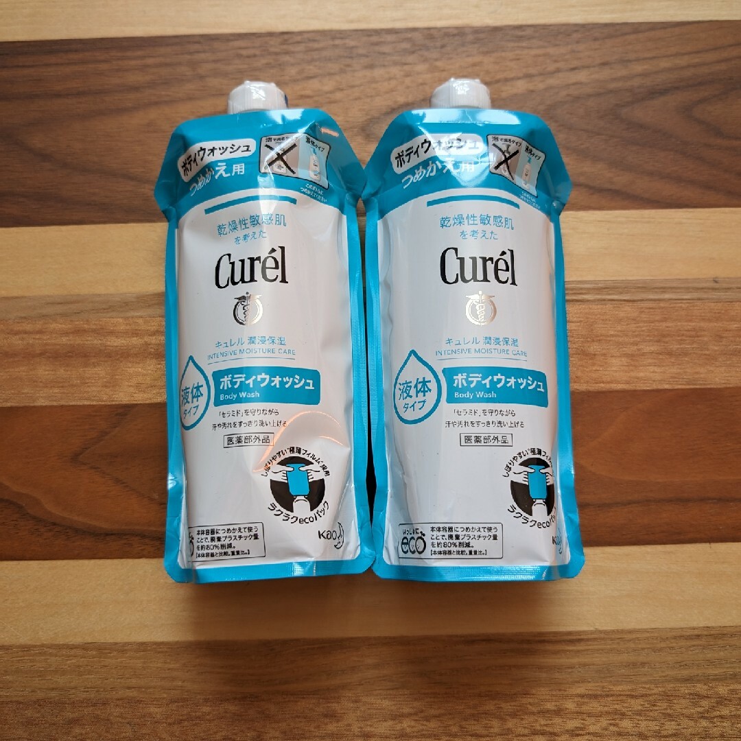 Curel(キュレル)の花王キュレル ボディウォッシュ 詰替え用 340ml 液体タイプ キュレル潤浸保 コスメ/美容のボディケア(ボディソープ/石鹸)の商品写真