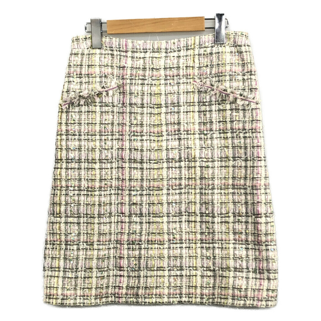 CHANEL(シャネル)のシャネル ココマークボタン ツイードセッ レディースのスカート(ひざ丈スカート)の商品写真