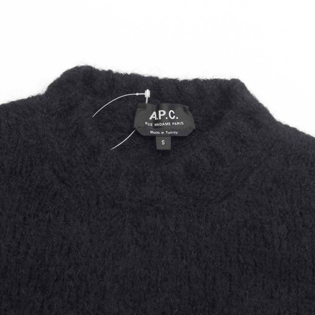 アーペーセー A.P.C. アルパカ クルーネックニット ブラック【サイズS】【メンズ】付属品なし