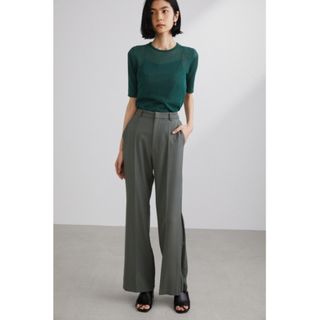 クラネ(CLANE)の【美品】ボックスタックフレアパンツ【STYLEMIXER】(その他)