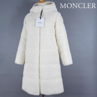 モンクレール(MONCLER)の美品 モンクレール BAGAUD ボア リバーシブル 12A 白 国内正規品(ダウンジャケット)