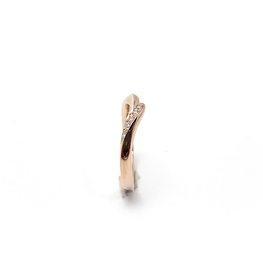 俄(ニワカ)のNIWAKA 俄 750 K18 18金ピンクゴールド 初桜UIZAKURA ダイヤモンド リング 指輪 約7号ジュエリー アクセサリー レディースのアクセサリー(リング(指輪))の商品写真