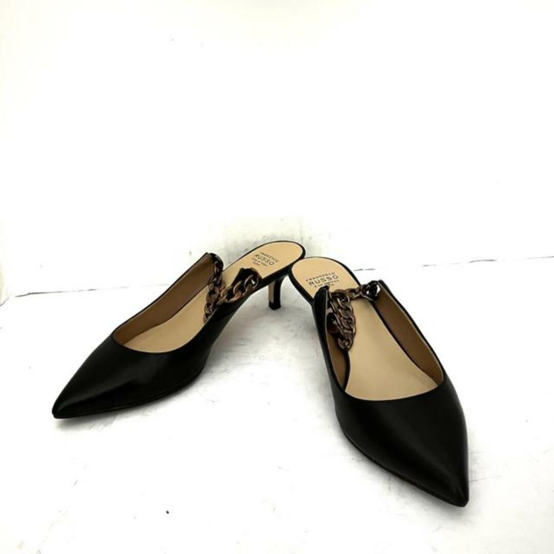 フランチェスコルッソ サンダル 35 - 黒 レディースの靴/シューズ(サンダル)の商品写真