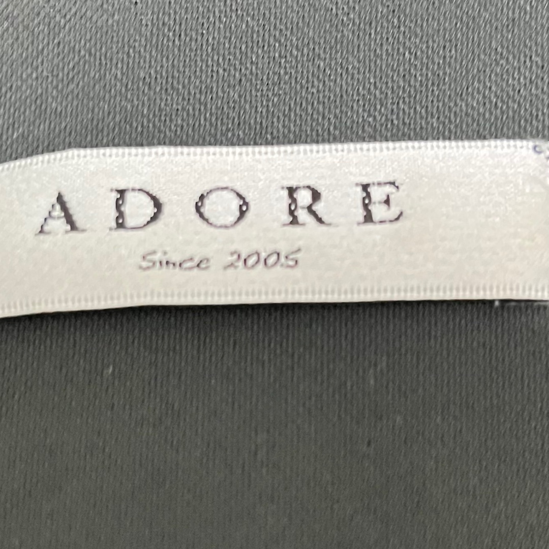 ADORE(アドーア)のADORE アドーア ririファスナー シャツ ワンピース ブラック 長袖 レディースのワンピース(ひざ丈ワンピース)の商品写真