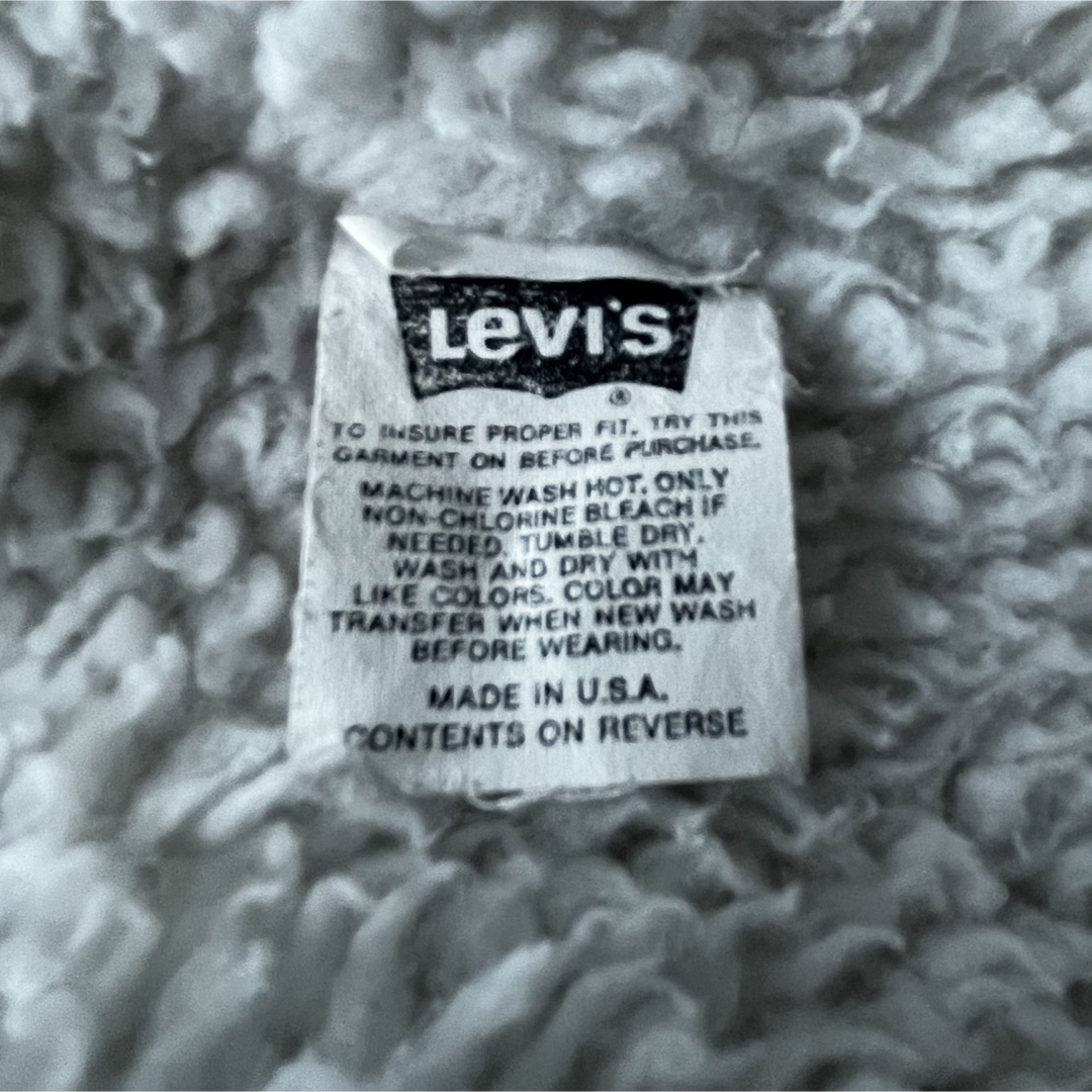 Levi's(リーバイス)のLEVI'S（90'sアメリカ製）；【美品】ボア付デニムジャケット Size L メンズのジャケット/アウター(Gジャン/デニムジャケット)の商品写真