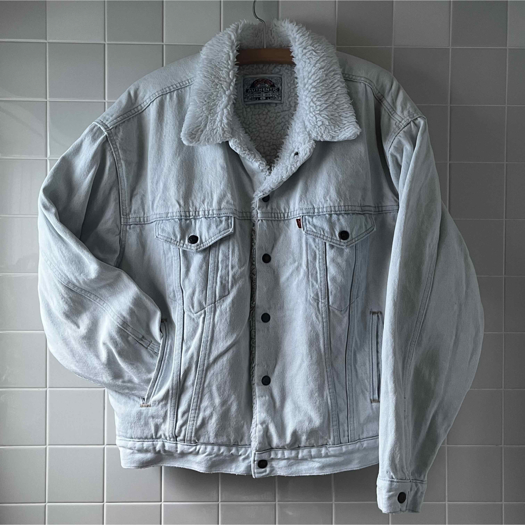 Levi's(リーバイス)のLEVI'S（90'sアメリカ製）；【美品】ボア付デニムジャケット Size L メンズのジャケット/アウター(Gジャン/デニムジャケット)の商品写真