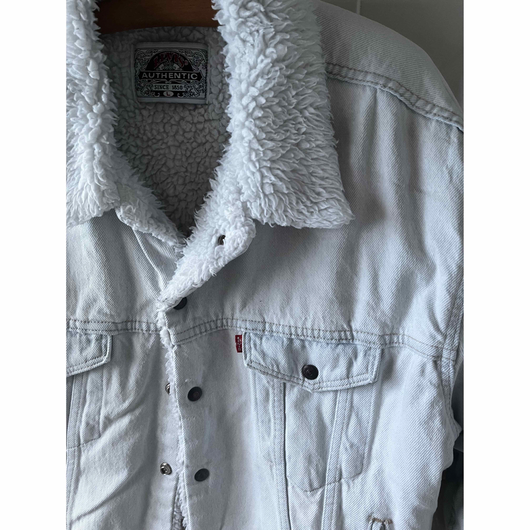 Levi's(リーバイス)のLEVI'S（90'sアメリカ製）；【美品】ボア付デニムジャケット Size L メンズのジャケット/アウター(Gジャン/デニムジャケット)の商品写真