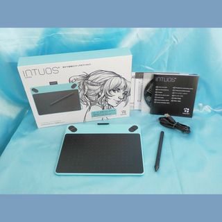 ワコム(Wacom)のWACOM Intuos Draw CTL-490/B0 ブルー ペンタブレット(PC周辺機器)